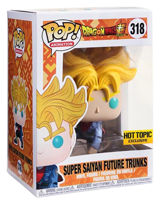 FUNKO POP! ANIMATION: DRAGON BALL Z [DBZ] - SUPER SAIYAN [SS] FUTURE TRUNKS **HOT TOPIC EXCLUSIVE** #318