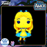 FUNKO POP! DISNEY: ALICE IN WONDERLAND [70TH ANNIVERSARY] - ALICE [CURTSYING - BLACK LIGHT GLOW] **FUNKO SHOP EXCLUSIVE** #1058