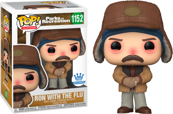 Funko Pop! PARKS AND RECREATION RON WITH THE FLU #1152 *FUNKO SHOP EXCLUSIVE*