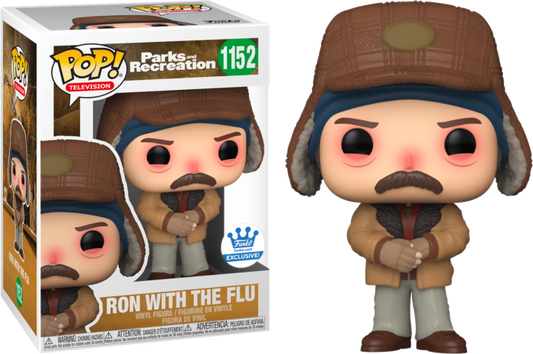Funko Pop! PARKS AND RECREATION RON WITH THE FLU #1152 *FUNKO SHOP EXCLUSIVE*