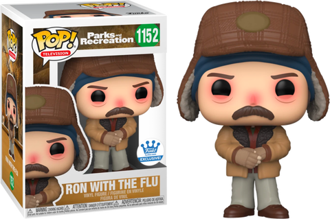 Funko Pop! PARKS AND RECREATION RON WITH THE FLU #1152 *FUNKO SHOP EXCLUSIVE*