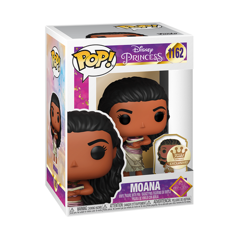 Funko Pop! MOANA GOLD WITH PIN ULTIMATE PRINCESS #1162 [*FUNKO SHOP EXCLUSIVE*]*PREORDER*
