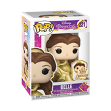 FUNKO POP! Disney Ultimate Princess BELLE GOLD with PIN #221 [FUNKO SHOP EXCLUSIVE]