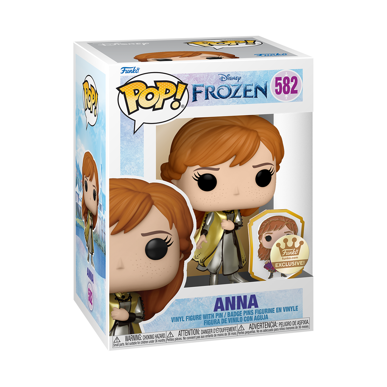 FUNKO POP! DISNEY FROZEN ULTIMATE PRINCESS ANNA with PIN [FUNKO SHOP EXCLUSIVE] #582
