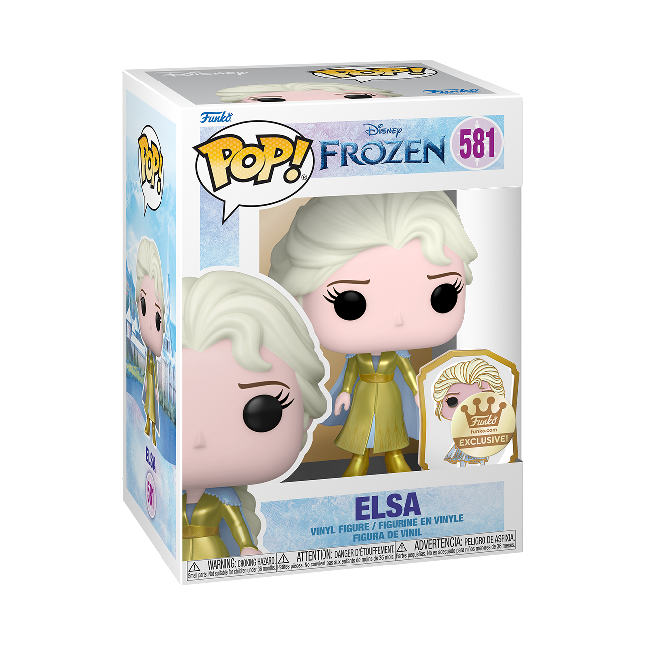 FUNKO POP! DISNEY FROZEN ULTIMATE PRINCESS ELSA with PIN [FUNKO SHOP EXCLUSIVE] #581