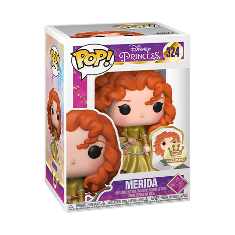 FUNKO POP! DISNEY ULTIMATE PRINCESS MERIDA with PIN #324 *PREORDER*