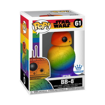 BB-8 Rainbow Pride - The Rise of Skywalker *FUNKO SHOP EXCLUSIVE* #61* BB8