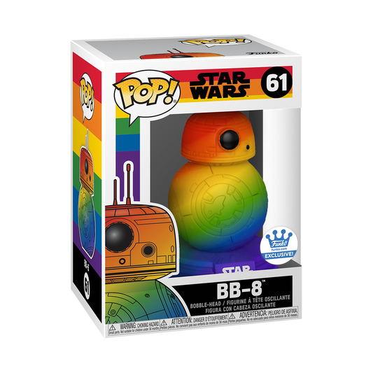 BB-8 Rainbow Pride - The Rise of Skywalker *FUNKO SHOP EXCLUSIVE* #61* BB8