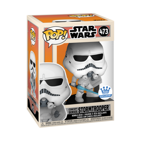 Funko Pop! STAR WARS CONCEPT SERIES STORMTROOPER WITH SHIELD AND LIGHTSABER  *FUNKO SHOP EXCLUSIVE*