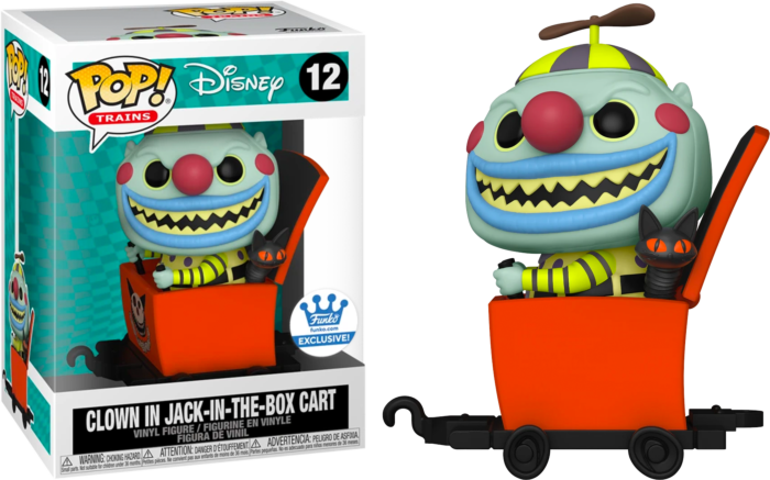 FUNKO POP! DISNEY [TRAINS]: NIGHTMARE BEFORE CHRISTMAS - CLOWN IN JACK-IN-THE-BOX CART **FUNKO SHOP EXCLUSIVE** #12