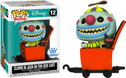 FUNKO POP! DISNEY [TRAINS]: NIGHTMARE BEFORE CHRISTMAS - CLOWN IN JACK-IN-THE-BOX CART **FUNKO SHOP EXCLUSIVE** #12