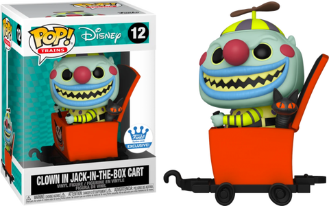 FUNKO POP! DISNEY [TRAINS]: NIGHTMARE BEFORE CHRISTMAS - CLOWN IN JACK-IN-THE-BOX CART **FUNKO SHOP EXCLUSIVE** #12