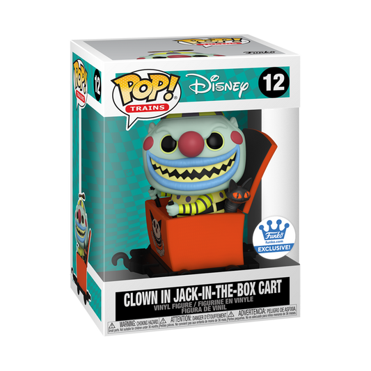 FUNKO POP! DISNEY [TRAINS]: NIGHTMARE BEFORE CHRISTMAS - CLOWN IN JACK-IN-THE-BOX CART **FUNKO SHOP EXCLUSIVE** #12