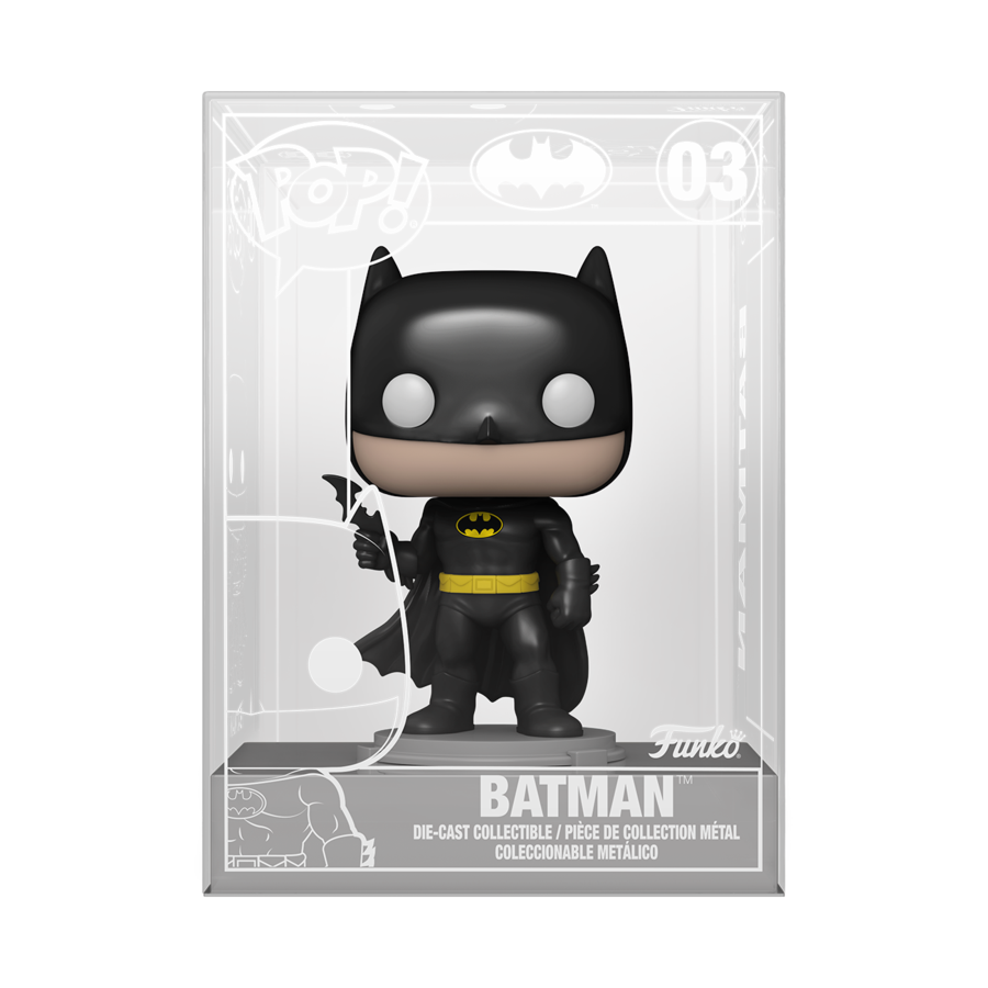 Funko Pop! DIE CAST BATMAN with HARD CASE BATMAN 1989 DC COMICS *FUNKO SHOP EXCLUSIVE