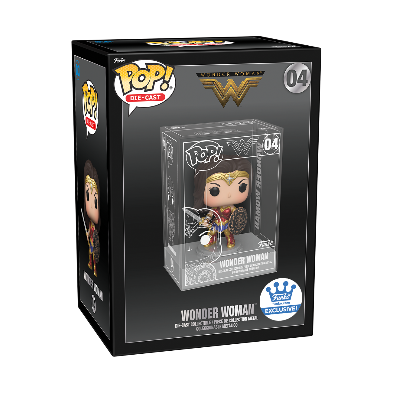 Funko Pop! DC HERO DIE CAST WONDER WOMAN *FUNKO SHOP EXCLUSIVE* #04