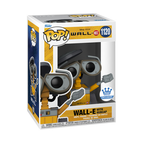 Funko Pop! Disney Pixar Wall-E with HUBCAP TRASH CAN [FUNKO SHOP EXCLUSIVE] #1120