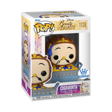 Funko Pop! Disney: Beauty And The Beast - Cogsworth (with Cobbler Pan) #1138 [Funko Shop Exclusive]