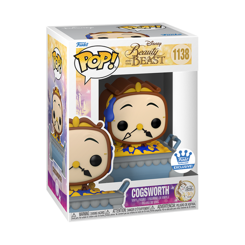 Funko Pop! BEAUTY AND THE BEAST COGSWORTH with CLOBBLER PAN #1138 [*FUNKO SHOP EXCLUSIVE*]*PREORDER*