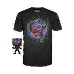Funko Pop! and Tee: MARVEL BLACK LIGHT BLACK PANTHER *SPECIAL EDITION* M-XXL*