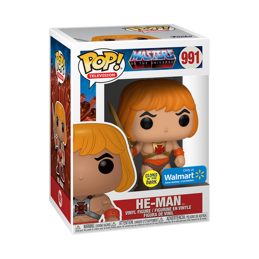 POP! & Tee: Masters of the Universe - He-Man (Glow) - sz Extra Large - Walmart Exclusive