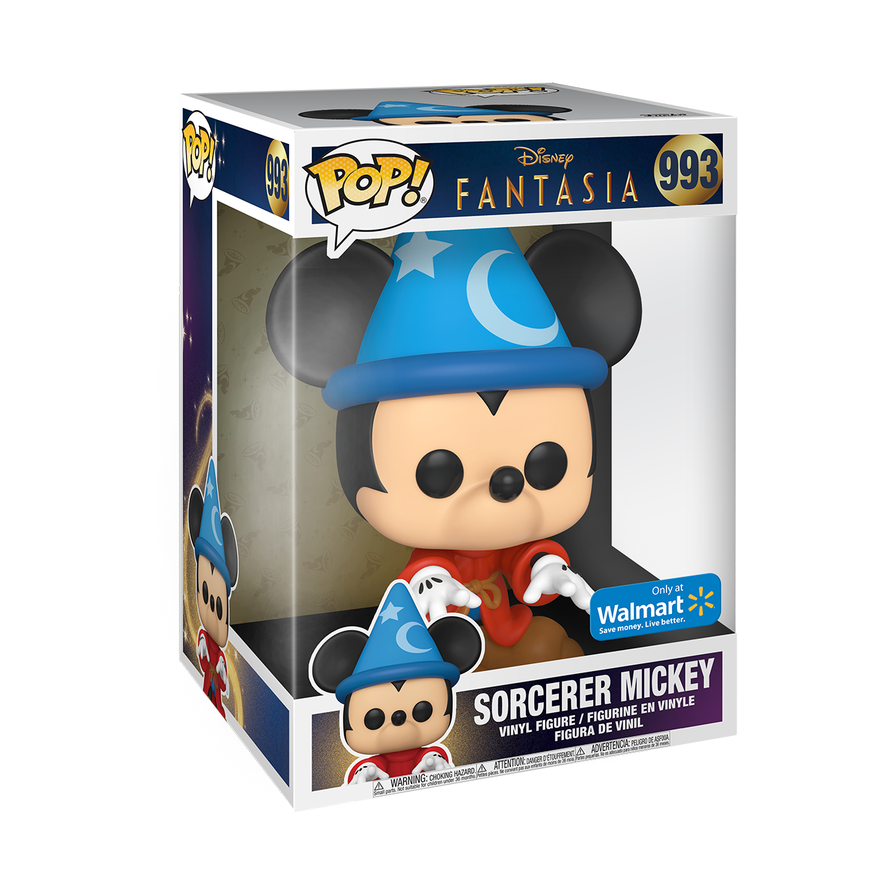 Funko Pop! Disney: Fantasia (80th Anniversary) - Jumbo 10" Sorcerer Mickey #993 [Walmart Exclusive]