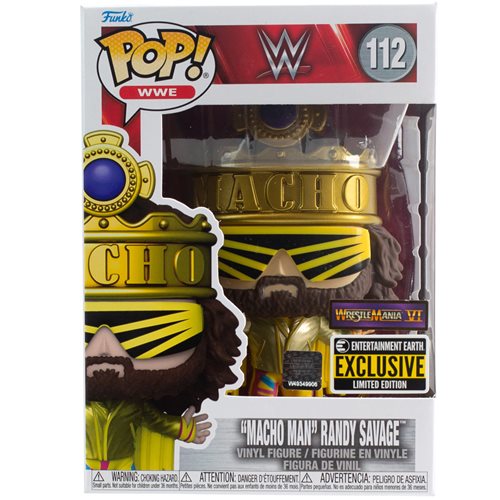 FUNKO POP! WWE - KING MACHO MAN RANDY SAVAGE METALLIC [EXCLUSIVE] #112