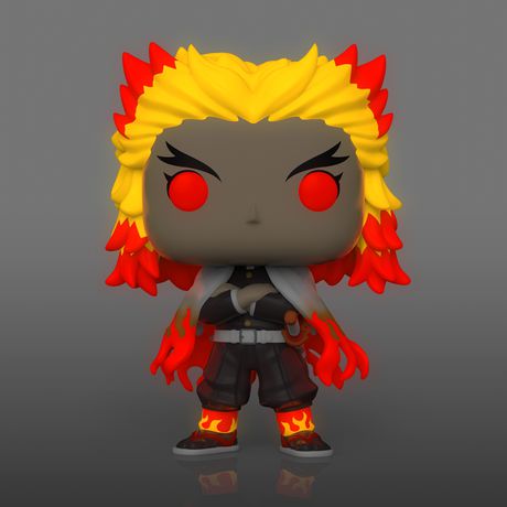 Funko Pop! Animation: DEMON SLAYER KYOJURO RENGOKU GLOW IN THE DARK [WALMART EXCLUSIVE] #1308