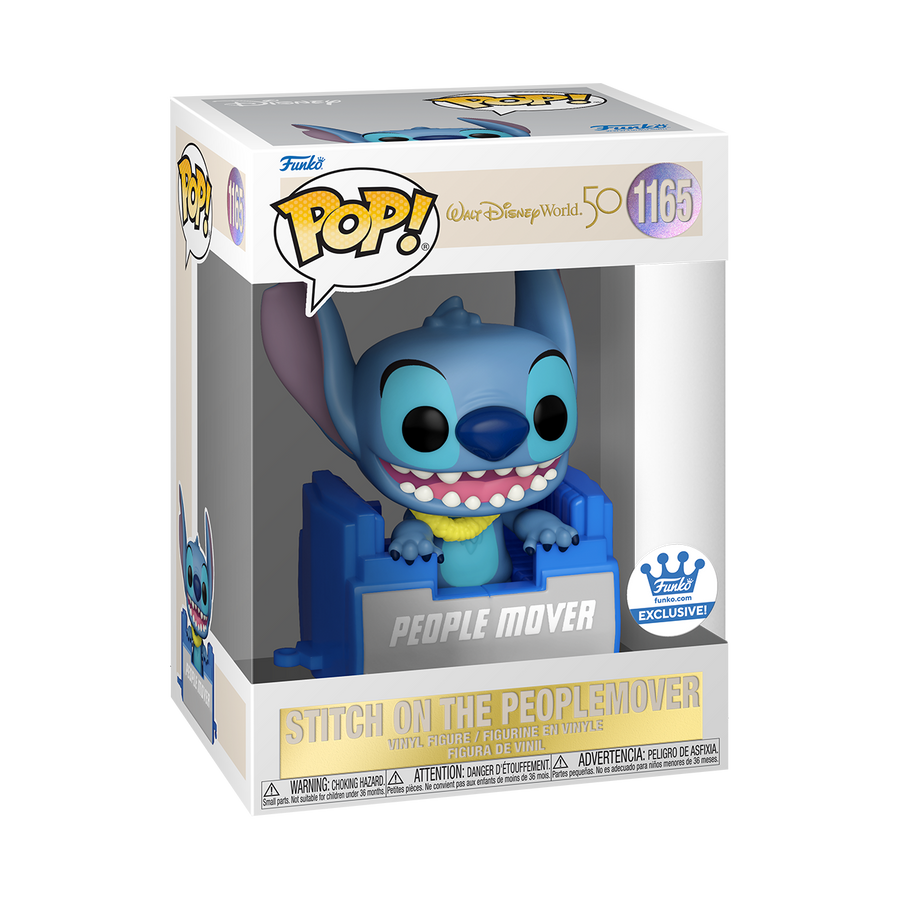 Funko Pop! Disney World (50th Anniversary) - Stitch On Peoplemover #1165 [Funko Shop Exclusive]
