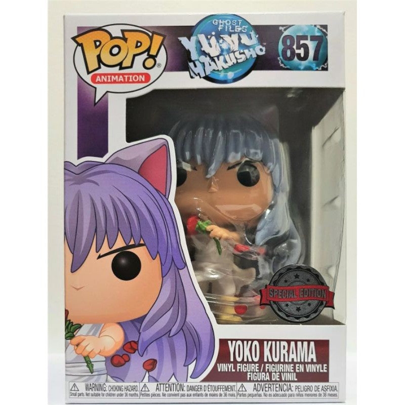 FUNKO POP! ANIMATION: GHOST FILE YU YU HAKUSHO - YOKO KURAMA **HOT TOPIC EXCLUSIVE** #857