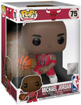 FUNKO POP! BASKETBALL [NBA]: CHICAGO BULLS - 10" MICHAEL JORDAN [RED AWAY JERSEY] #75