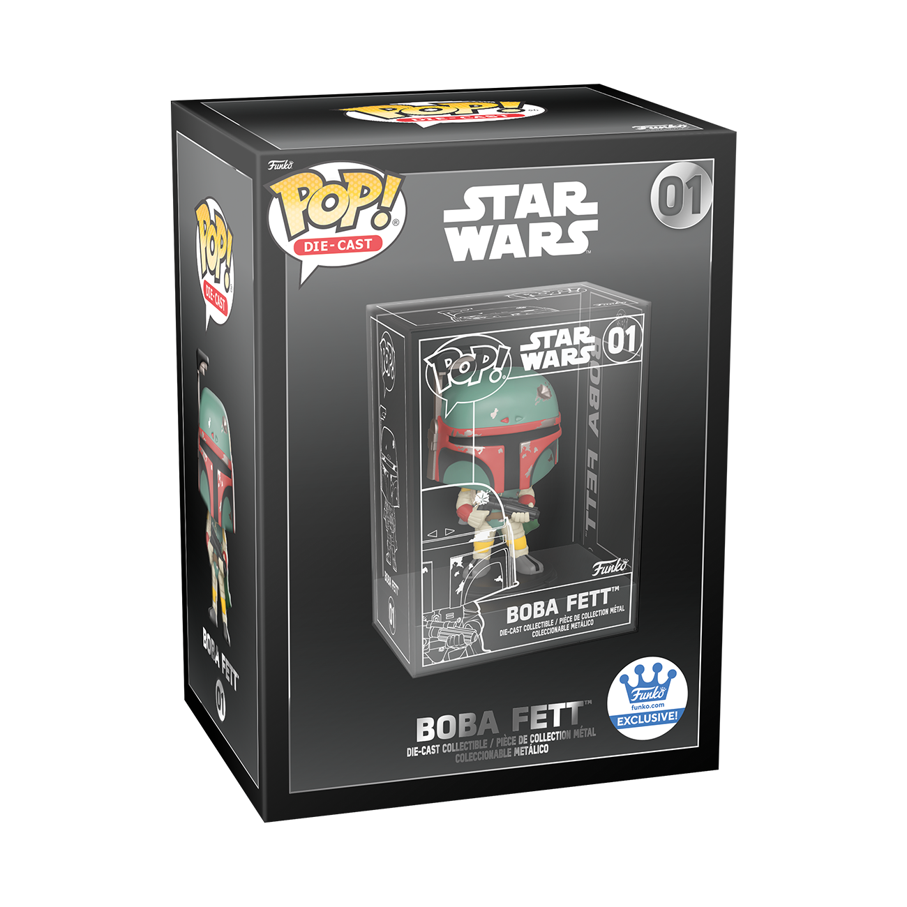 FUNKO POP! STAR WARS Die Cast BOBA FETT #01 DIECAST *SEALED*
