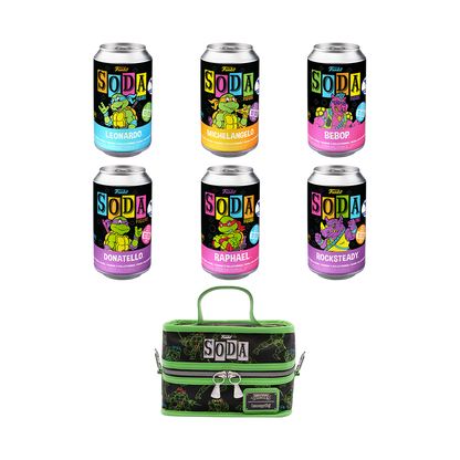 TEENAGE MUTANT NINJA TURTLES 6-PACK VINYL SODA WITH COOLER LIMITED EDITION