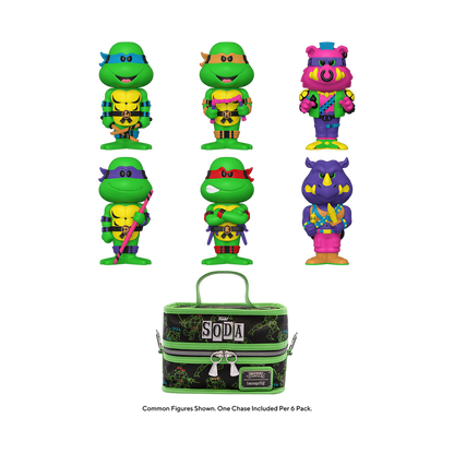 TEENAGE MUTANT NINJA TURTLES 6-PACK VINYL SODA WITH COOLER LIMITED EDITION
