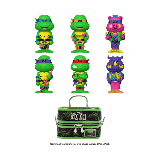 TEENAGE MUTANT NINJA TURTLES 6-PACK VINYL SODA WITH COOLER LIMITED EDITION