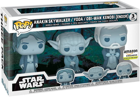 Funko Pop! Star Wars: Across The Galaxy - Force Ghost 3 Pack Amazon Exclusive