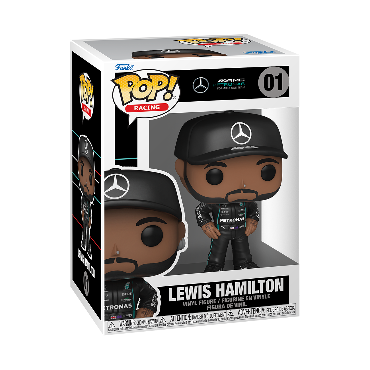 FUNKO POP! RACING MERCEDES-AMG PETRONAS FORMULA ONE TEAM LEWIS HAMILTON #01