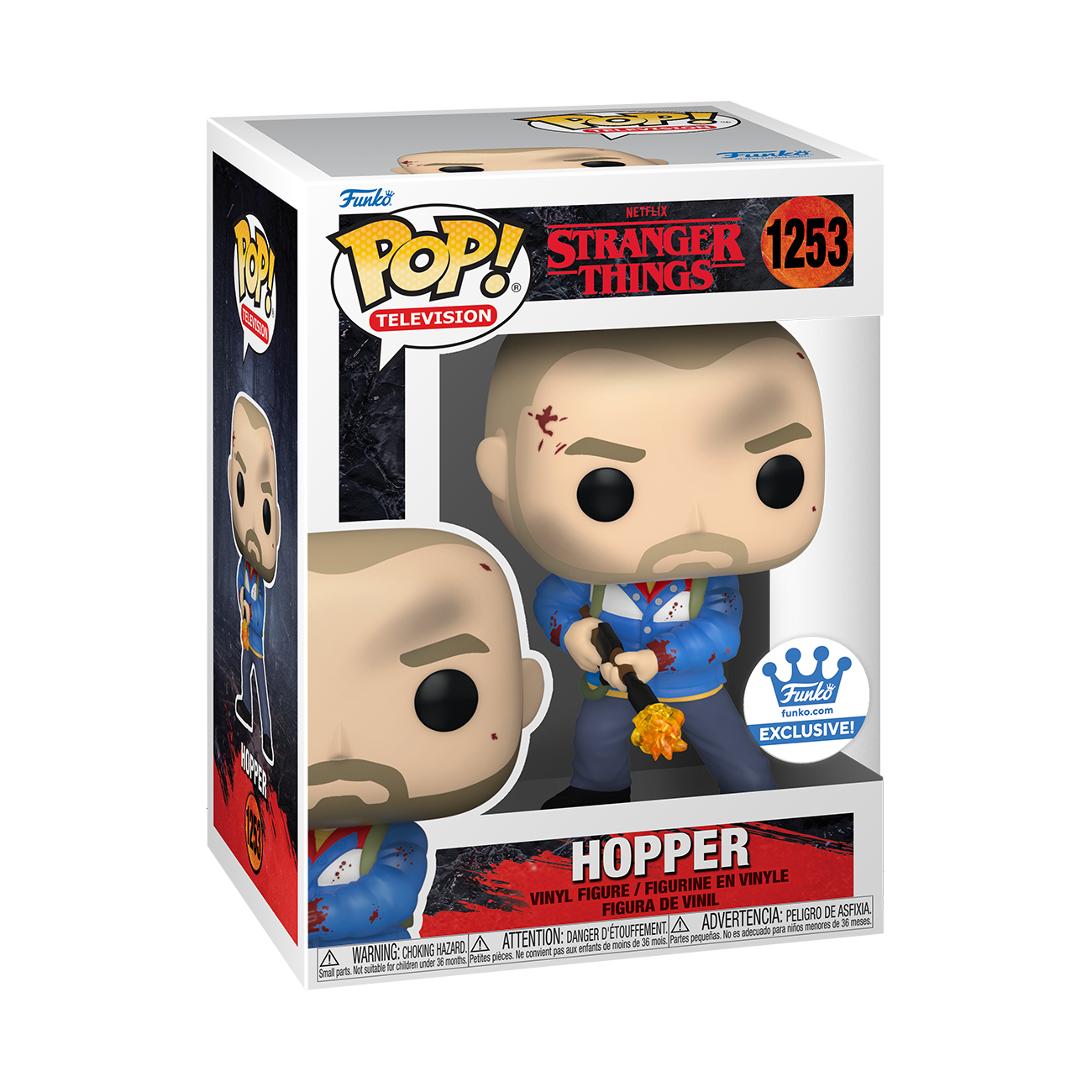 FUNKO POP! TELEVISION STRANGER THINGS HOPPER [FUNKO SHOP EXCLUSIVE] #1253