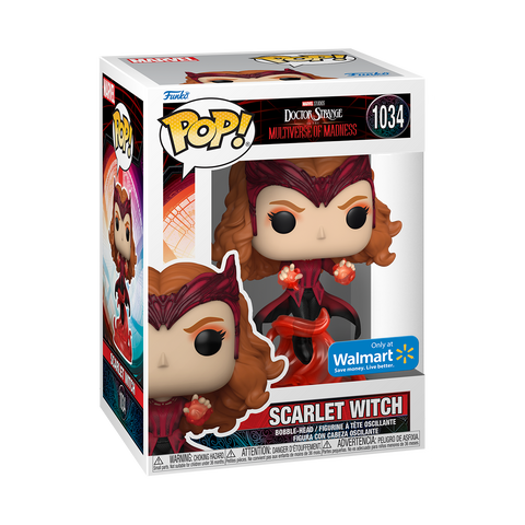 FUNKO POP! DOCTOR STRANGE 2 - SCARLET WITCH GLOW IN THE DARK [WALMART EXCLUSIVE] #1034