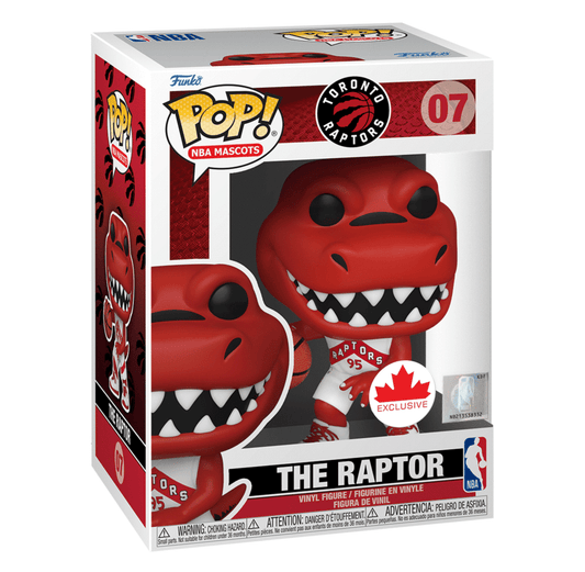 Funko Pop! Sports: NBA Mascots - The Raptor (Toronto Raptors - White Jersey #07 [Canadian Exclusive]