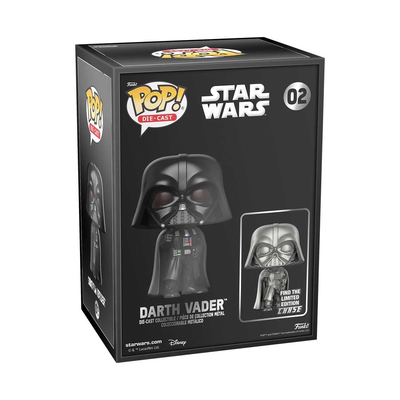 FUNKO POP! STAR WARS Die Cast DARTH VADER #01 DIECAST *SEALED* *CHANCE OF CHASE*