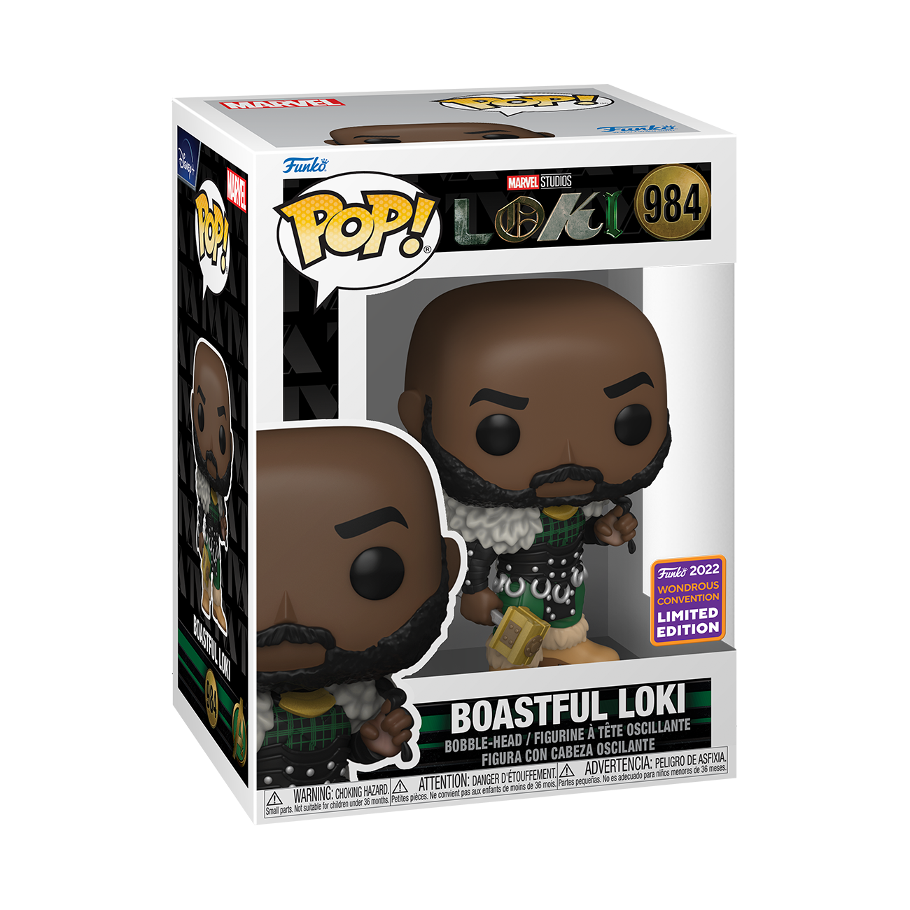 Funko Pop! MARVEL BOASTFUL LOKI #984 [WONDROUS SHARED CONVENTION]