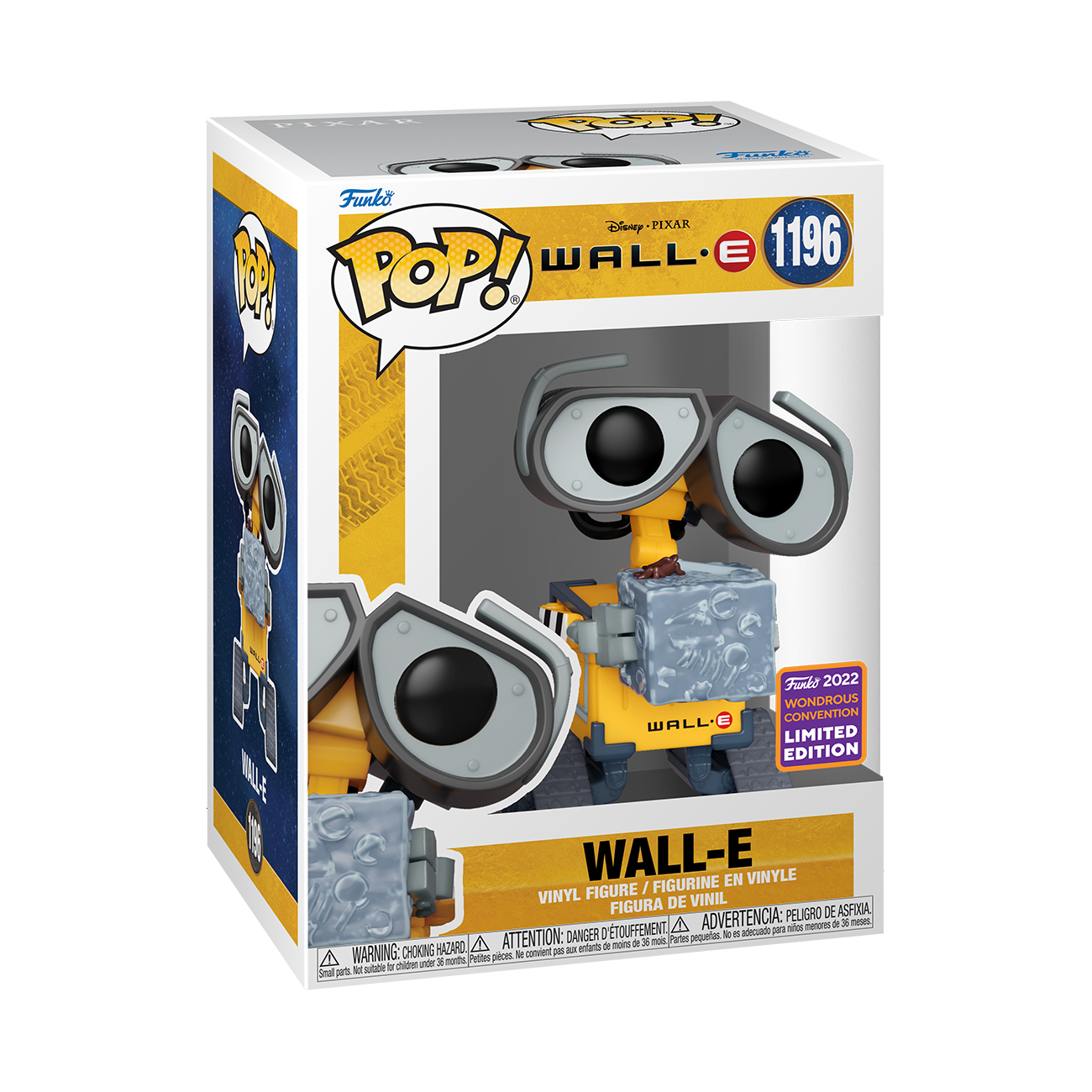 Funko POP! WALL-E WITH TRASH CUBE [WONDROUS SHARED CONVENTION] #1196