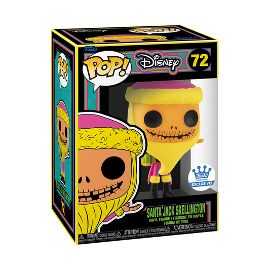 FUNKO POP! SANTA JACK SKELLINGTON BLACK LIGHT [*FUNKO SHOP EXCLUSIVE*]