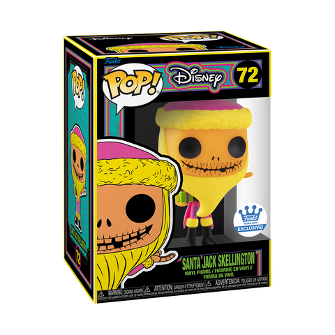 FUNKO POP! SANTA JACK SKELLINGTON BLACK LIGHT [*FUNKO SHOP EXCLUSIVE*]