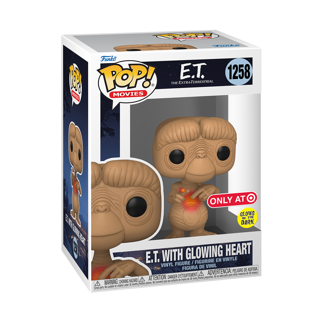 FUNKO POP! E.T. The ExtraTerrestrial with GLOWING HEART #1258 *PREORDER*