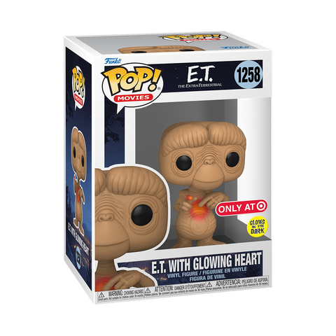 FUNKO POP! E.T. The ExtraTerrestrial with GLOWING HEART #1258 *PREORDER*