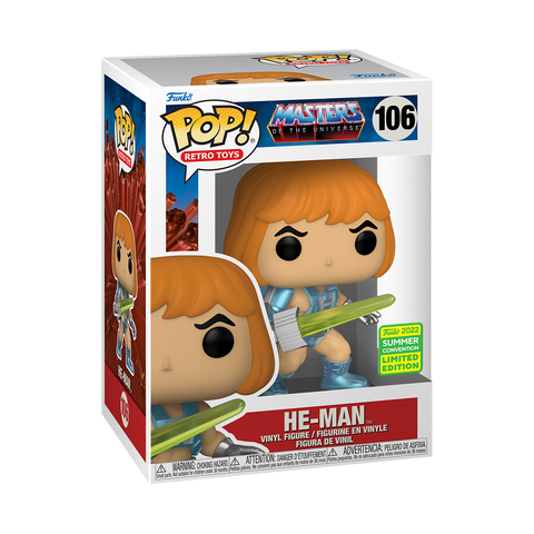 Funko Pop! HE-MAN WITH SWORD OF POWER - MASTERS OF THE UNIVERSE #106 [2022 SDCC SUMMER SHARED CONVENTION] *PREORDER*