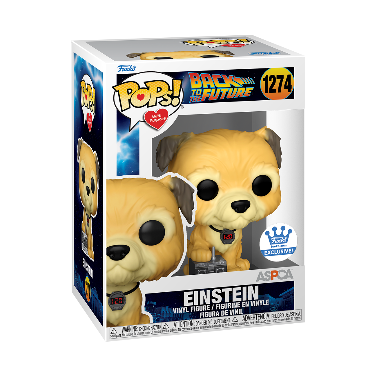 Funko Pop! Back To The Future - Einstein with Purpose #1274 [Funko Shop Exclusive]