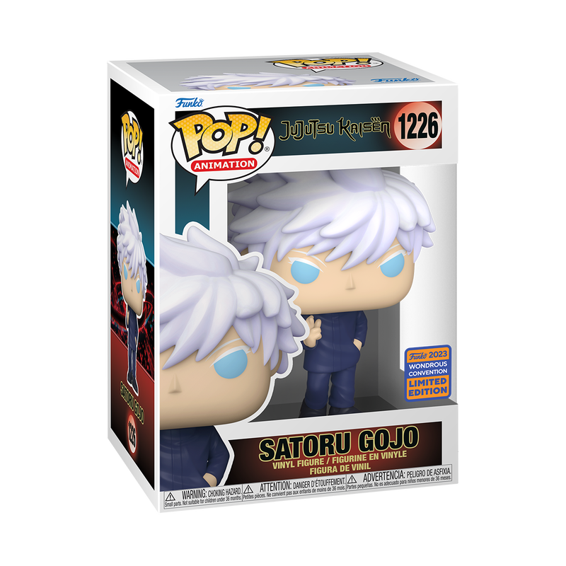 FUNKO POP! JUJUTSU KAISEN SATORU GOJO #1226 UNMASKED [2023 WONDROUS CON EXCLUSIVE]