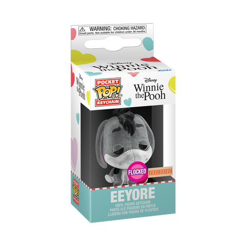 Funko Pop! Pocket Keychain: Winnie the Pooh Eeyore Flocked EXCLUSIVE